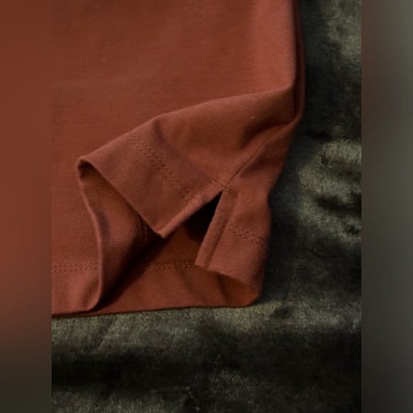 A New Day Crop Top Pomegranate Color Short Sleeve Soft Shirt Size XXL - Picture 6 of 8